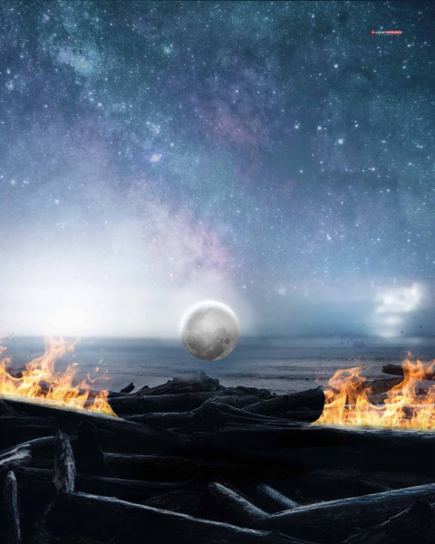 Creative Fire Editing Background Picsart & Photoshop