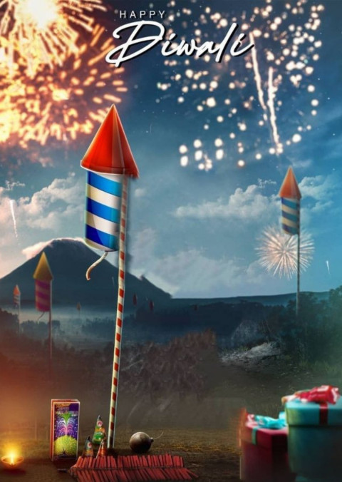 Creative Happy Diwali Editing Background Full HD