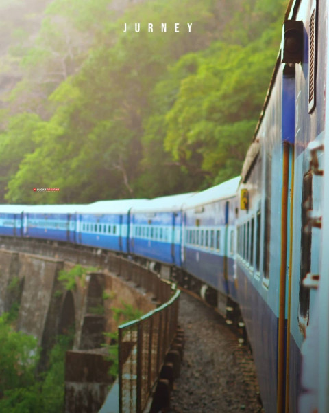 Creative Train Photo Editing Background Picsart