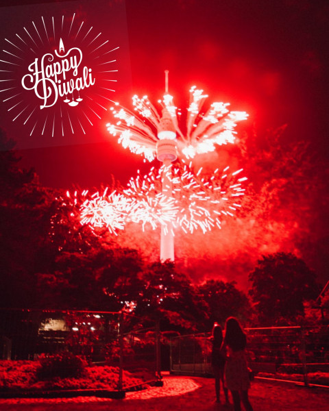 Diwali Background With Firework For CB Picsart Photo Editing