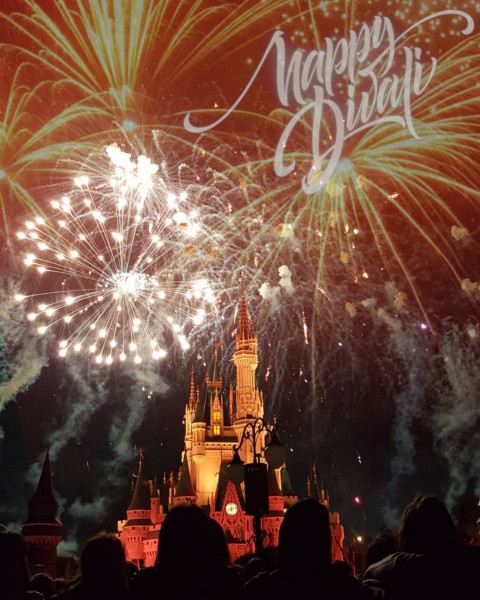 Diwali Background With Firework For CB Picsart Photo Editing