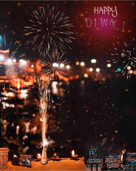 Diwali Editing Background For CB Picsart Full HD