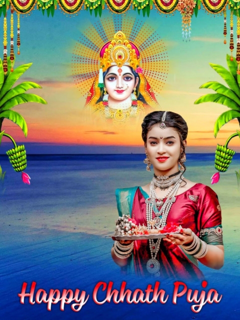 Download Chhath Puja Photo PicsArt Editing Background With Girls