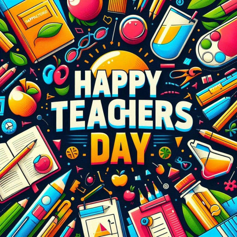 Download Happy Teachers Day greeting cards Wallpaper