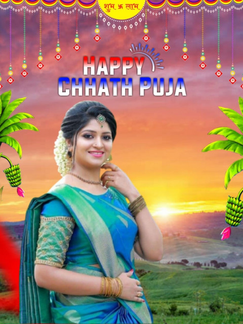 Download Jay Chhath Maiya Cb Background With Girl