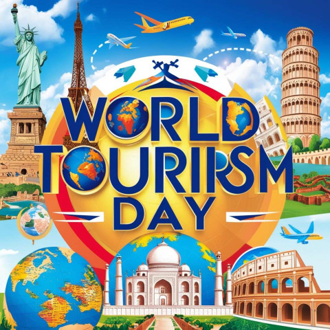 Download World Tourism Day 2024 travel Images with quotes