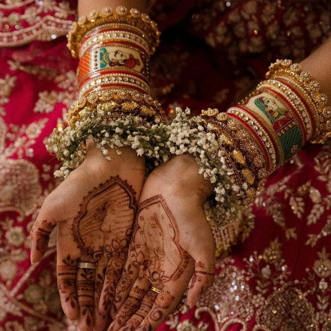 Dulhan Full Hand Mehndi Design Picture For Wedding