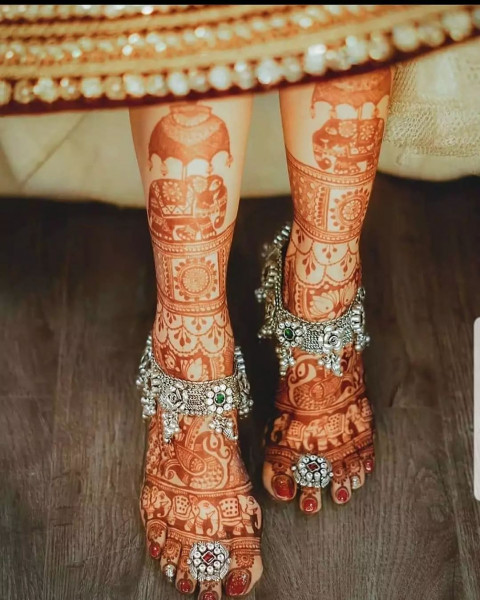 Dulhan Full Hand Mehndi Design Pictures For Wedding