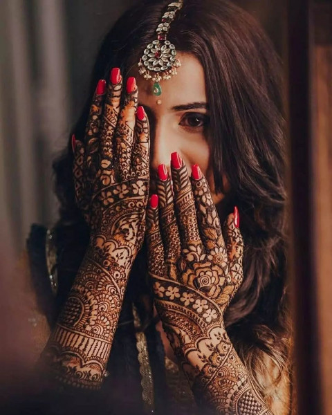 Dulhan Full Hand Mehndi Design Pictures For Wedding
