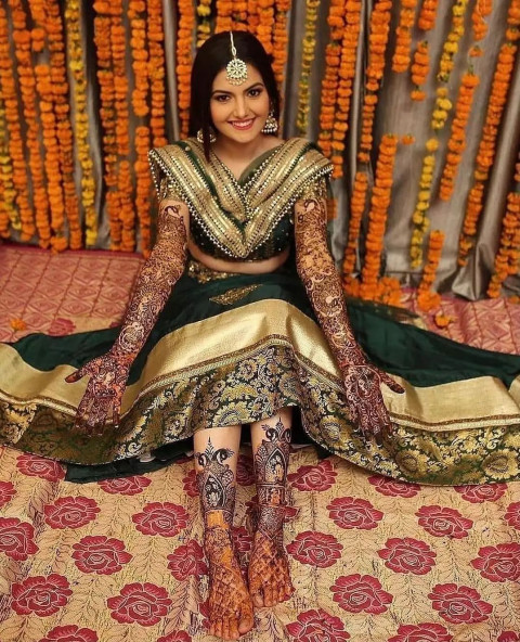 Dulhan Full Hand Mehndi Design Pictures For Wedding