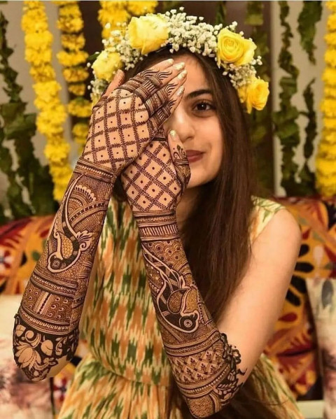 Dulhan Hand Mehandi Desing Pictures For Pre Wedding