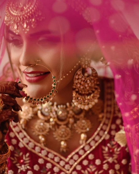 Dulhan Wedding Jewellery Photoshoot Ideas Pictures HD
