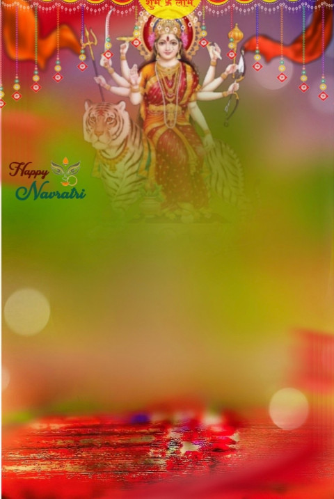 Durga Puja Backgrounds Images With Girl For CB Editing Free