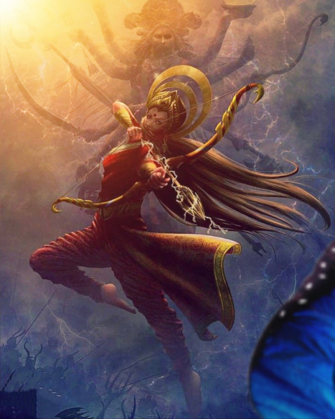 Durga Puja Dussehra BAckground hd For CB Picsart