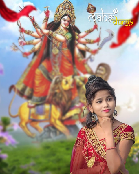 Durga Puja Photoshop Editing CB Background New With Girl