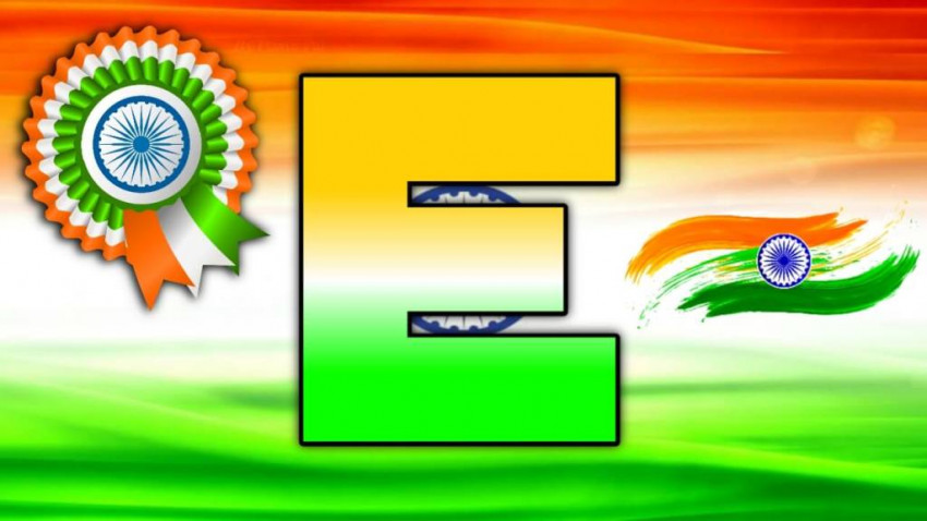 E Alphabet Indian Flag Images Photos Pictures HD