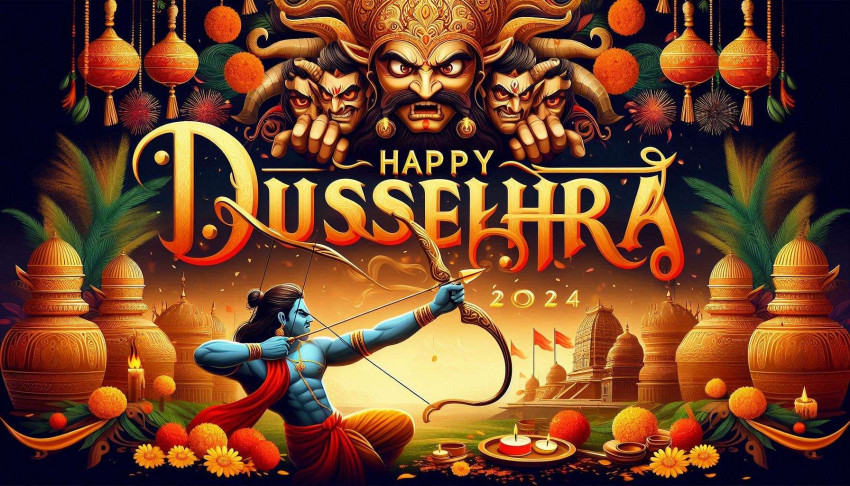 Festive Happy Dussehra wishes Images Free download