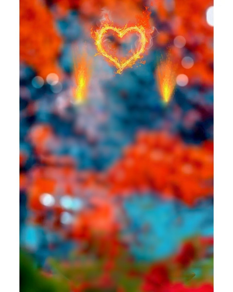 Fire Heart CB Editing Full HD New Background