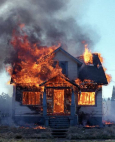 Fire home Background For Picsart Editing