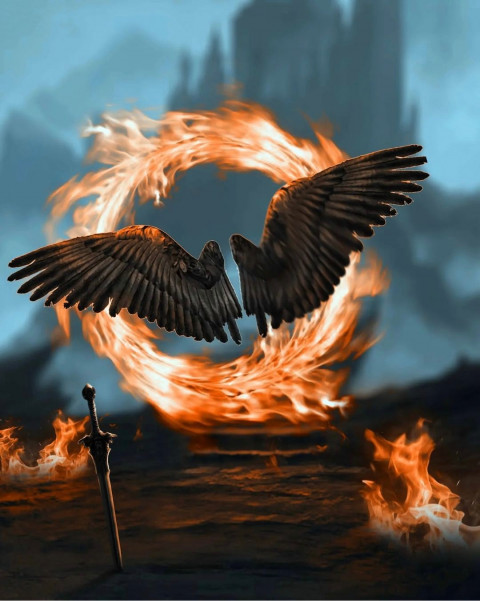 Fire Wing Picsart CB Editing Background Full HD Download