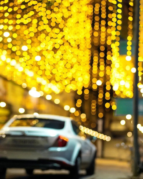 Firework Bokeh Effect Car Background HD For Photo Editing Images