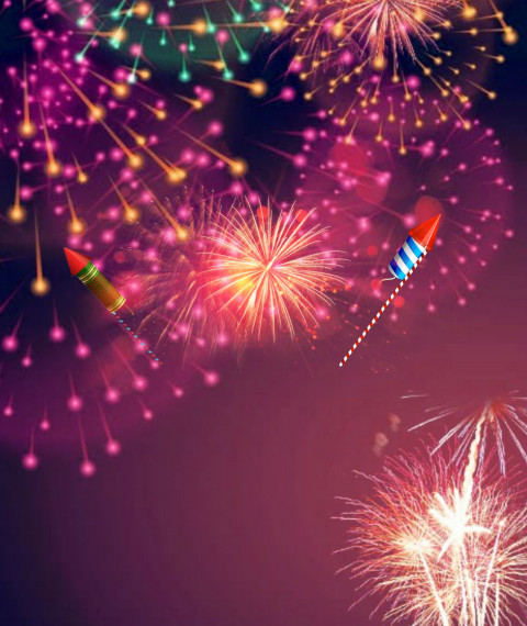 Firework Diwali Background HD For CB Picsart photo Editing
