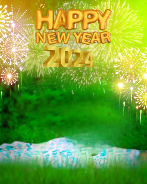 Firework New Year 2024 Editing Background Free Download Images HD