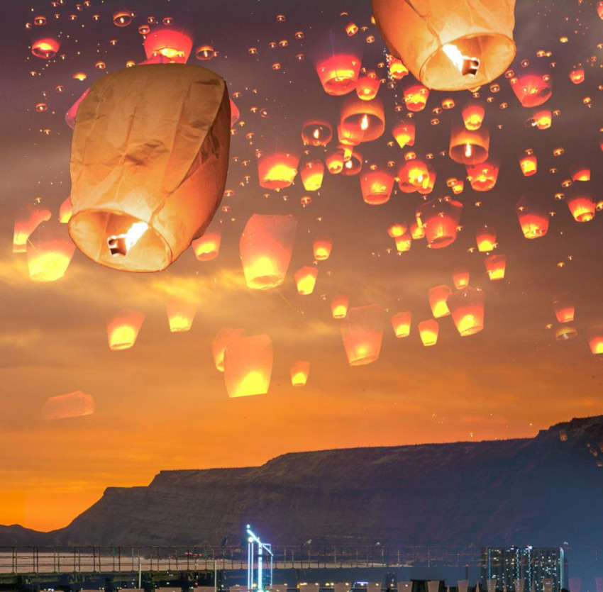 Firework Sky Lalten Diwali Background For Picsart Photo Editing