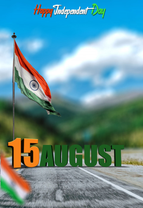 Flag 15 August Independence Day CB PicsArt Editing Background Dp
