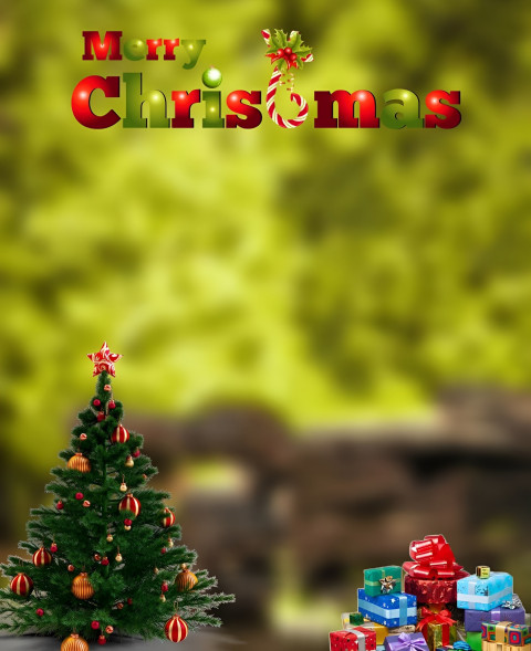 Free Photo Editing Christmas New Background Tree Wallpaper Full HD Pics