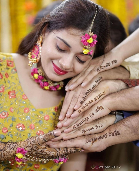 Full Hand Mehndi Design Photos For Pre Wedding