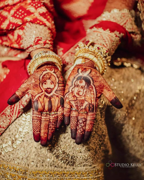 Full Hand Mehndi Design Photos For Pre Wedding