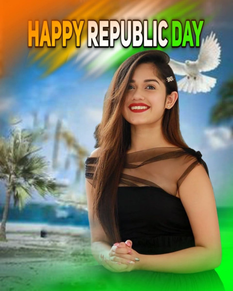Full HD Cute Girls Happy Republic Day CB Background