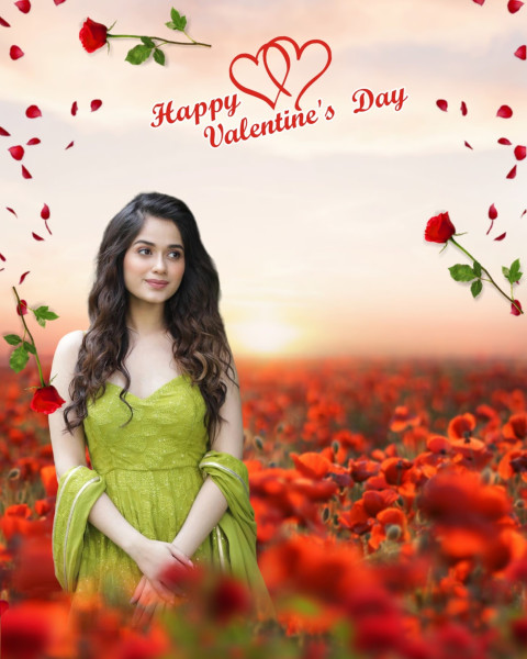 Full HD Valentine Day CB Background With Girl