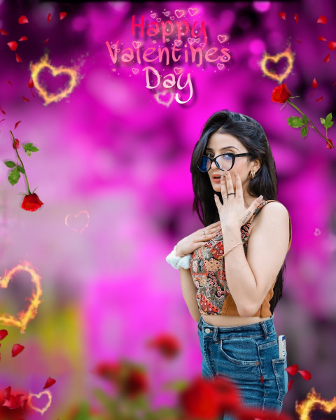 Full HD Valentine Day Photo Editing Background