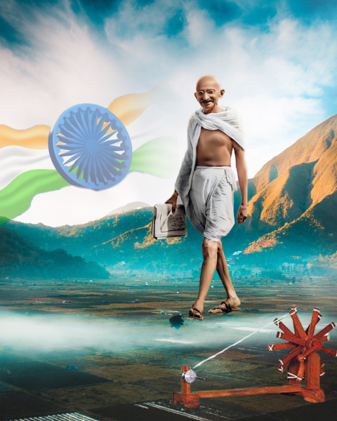 Gandhi Jayanti CB Picsart Editing BAckground HD