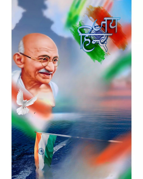 Gandhi ji Republic Day Editing Background
