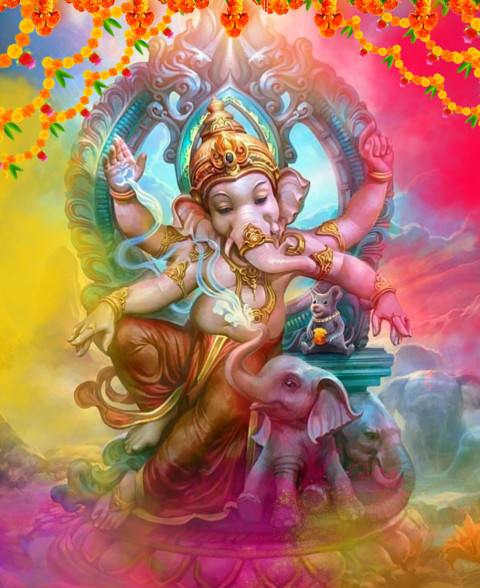 Ganesh Chaturthi Editing Background Photoshop