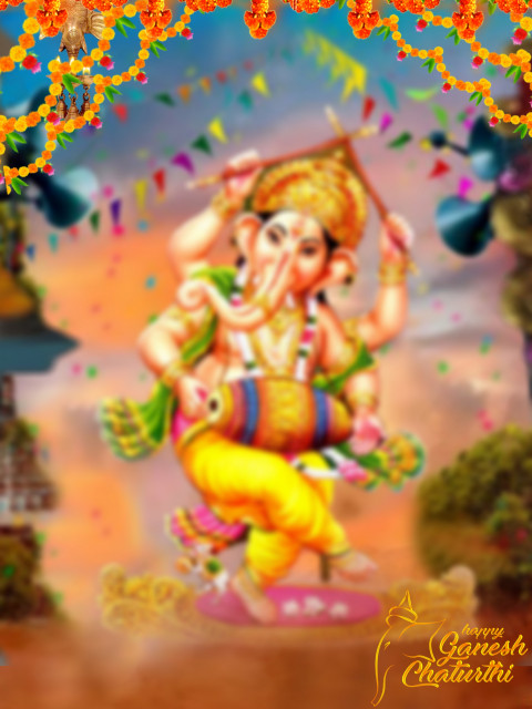 Ganesh Chaturthi PicsArt Cb Editing Background HD