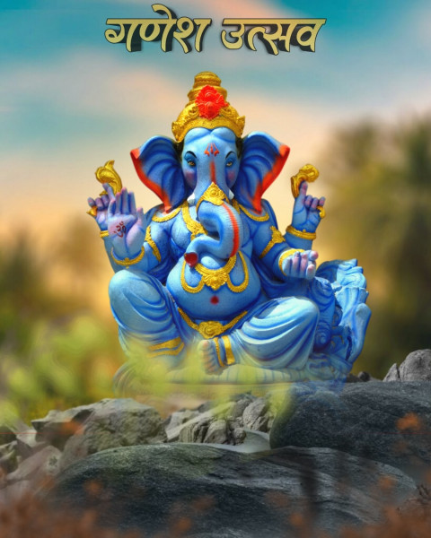 Ganesh Chaturthi PicsArt Editing Background Hd