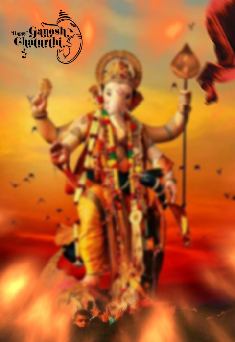 Ganesh Chaturthi PicsArt Editing Background HD