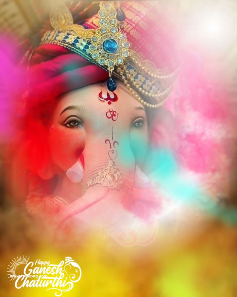 Ganesh Ji Color Smoke CB Editing Background Download