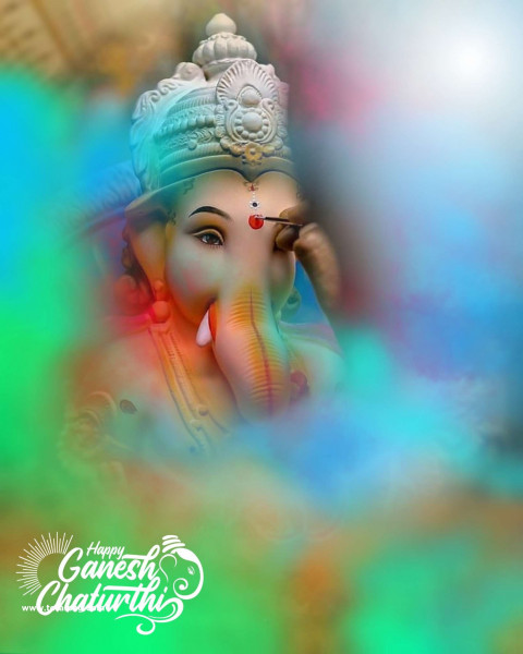 Ganesh Ji Color Smoke CB Editing Background Download