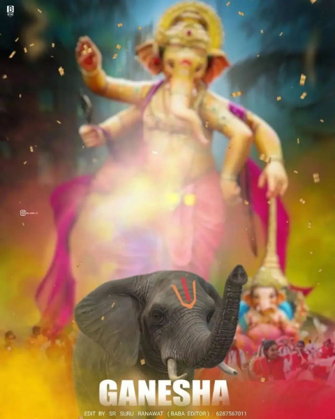 Ganesh Ji Editing High Resolution Background Free Img