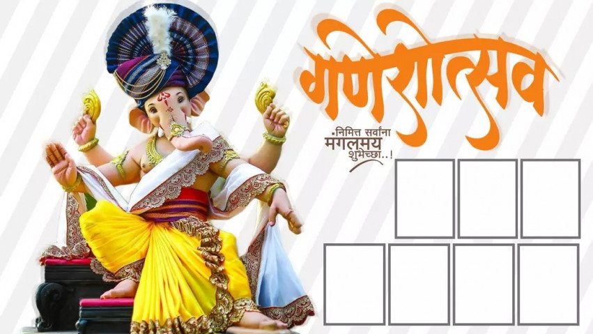 Ganesh Puja Banner Editing Background HD New