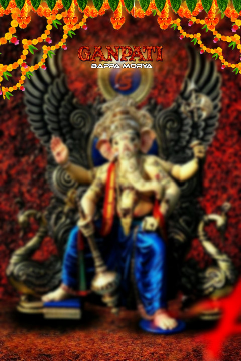 Ganesha Big Size Chaturthi Editing Background