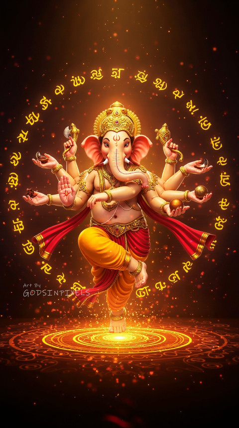Ganpati Bappa Full Screen Mobile Background Wallpaper And Ios
