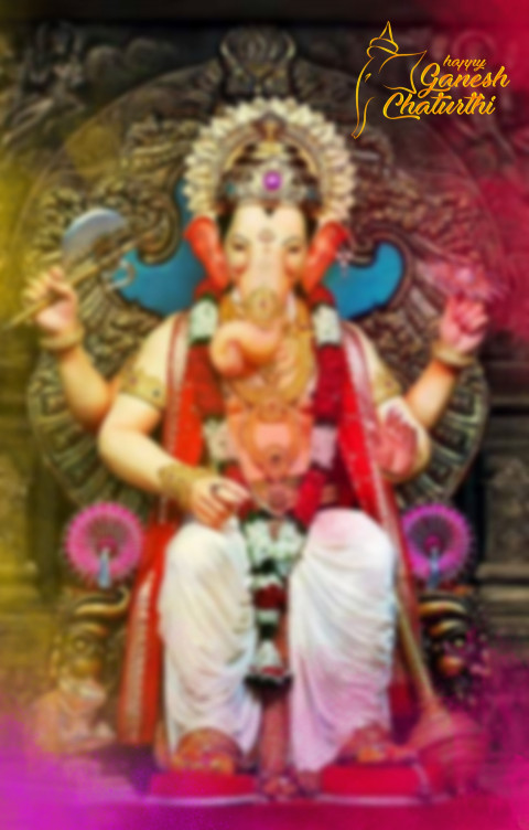Ganpati Bappa Ganesh Chaturthi Photo Editing Backgro