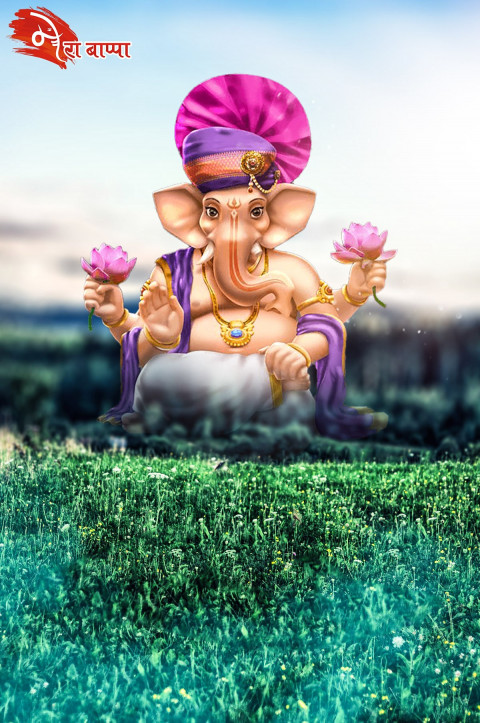 Ganpati Bappa Morya Chaturthi CB PicsArt Editing Background Img