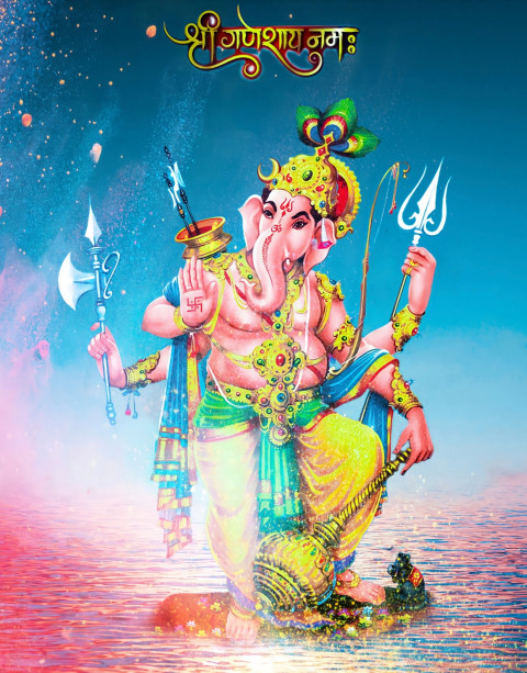 Ganpati Bappa Morya Ganesh Chaturthi CB Editing Background DP